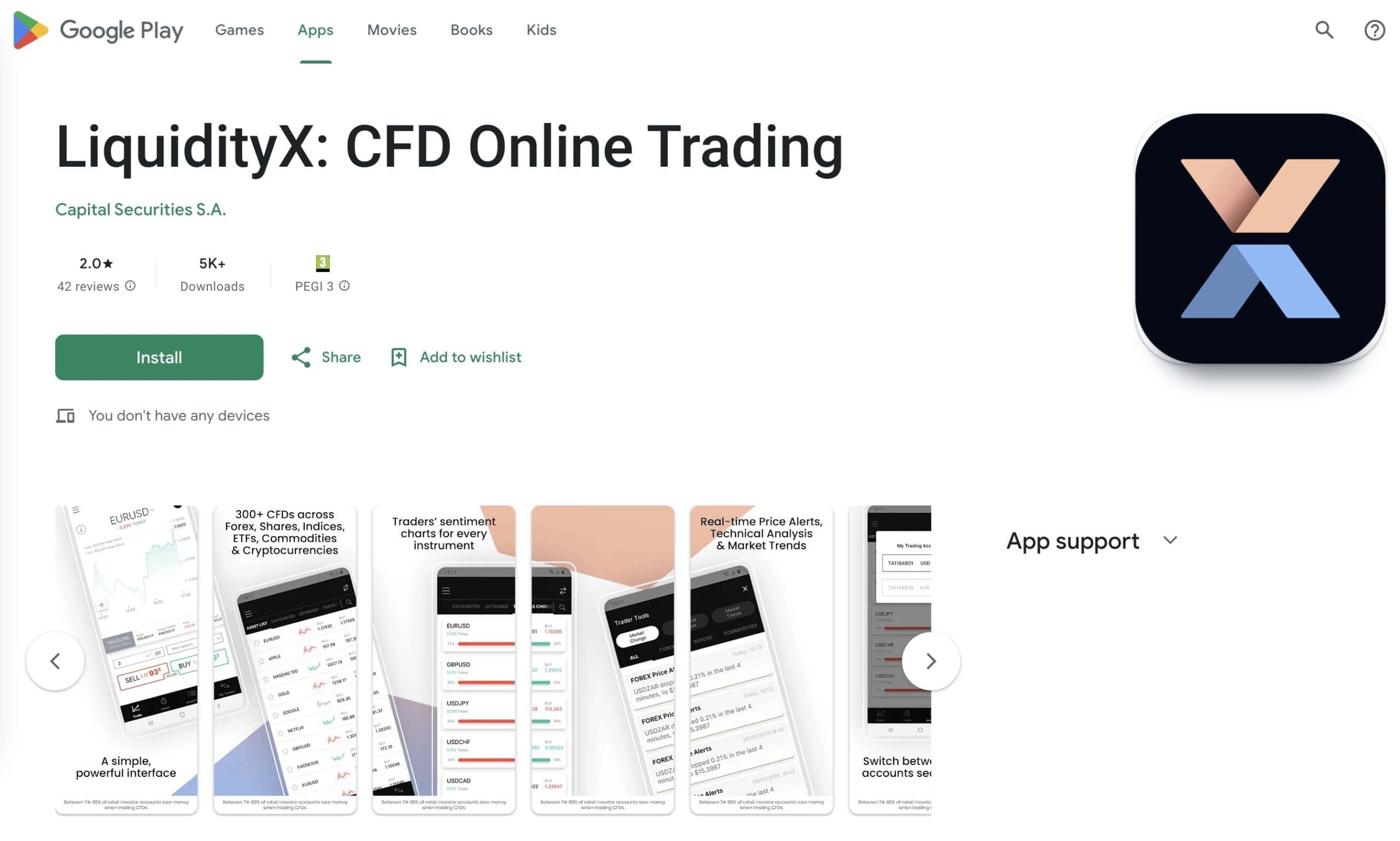 LiquidityX App di Trading